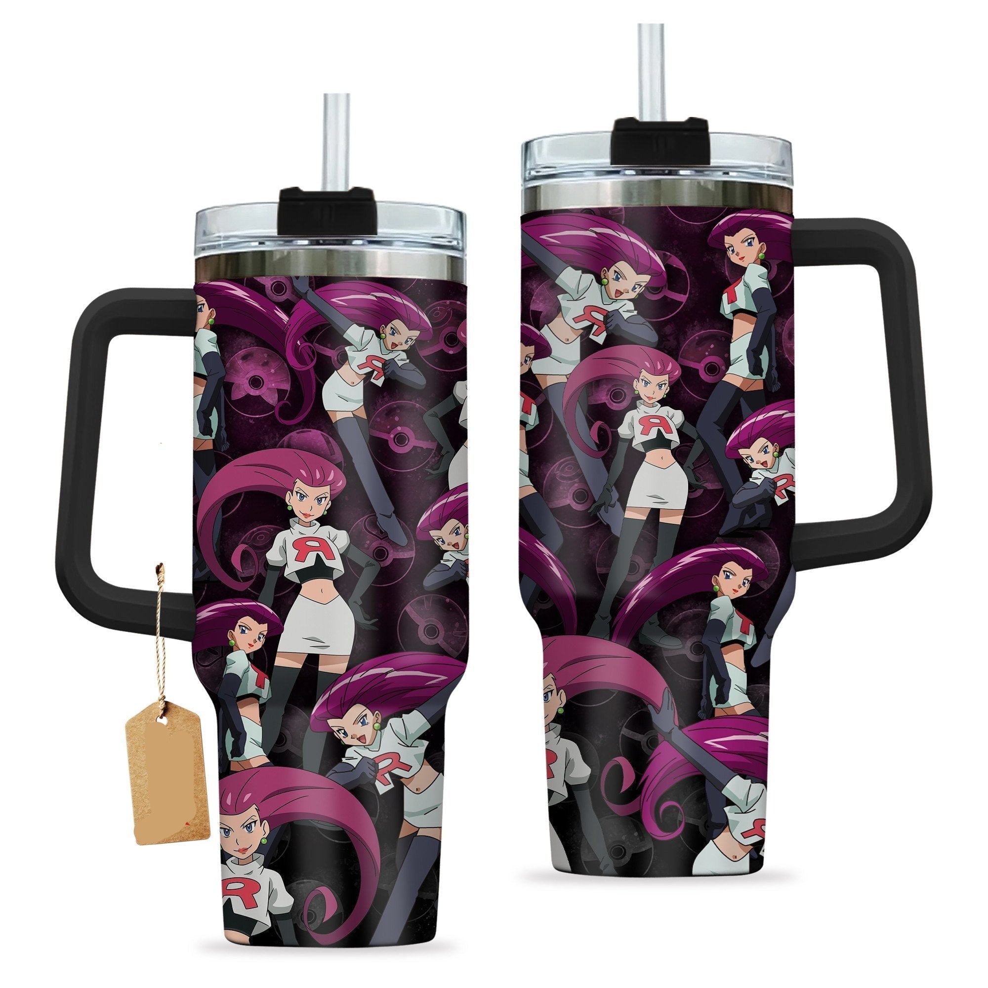 Pokemon Team Rocket Jessie Musashi Pokeball Large Tumbler