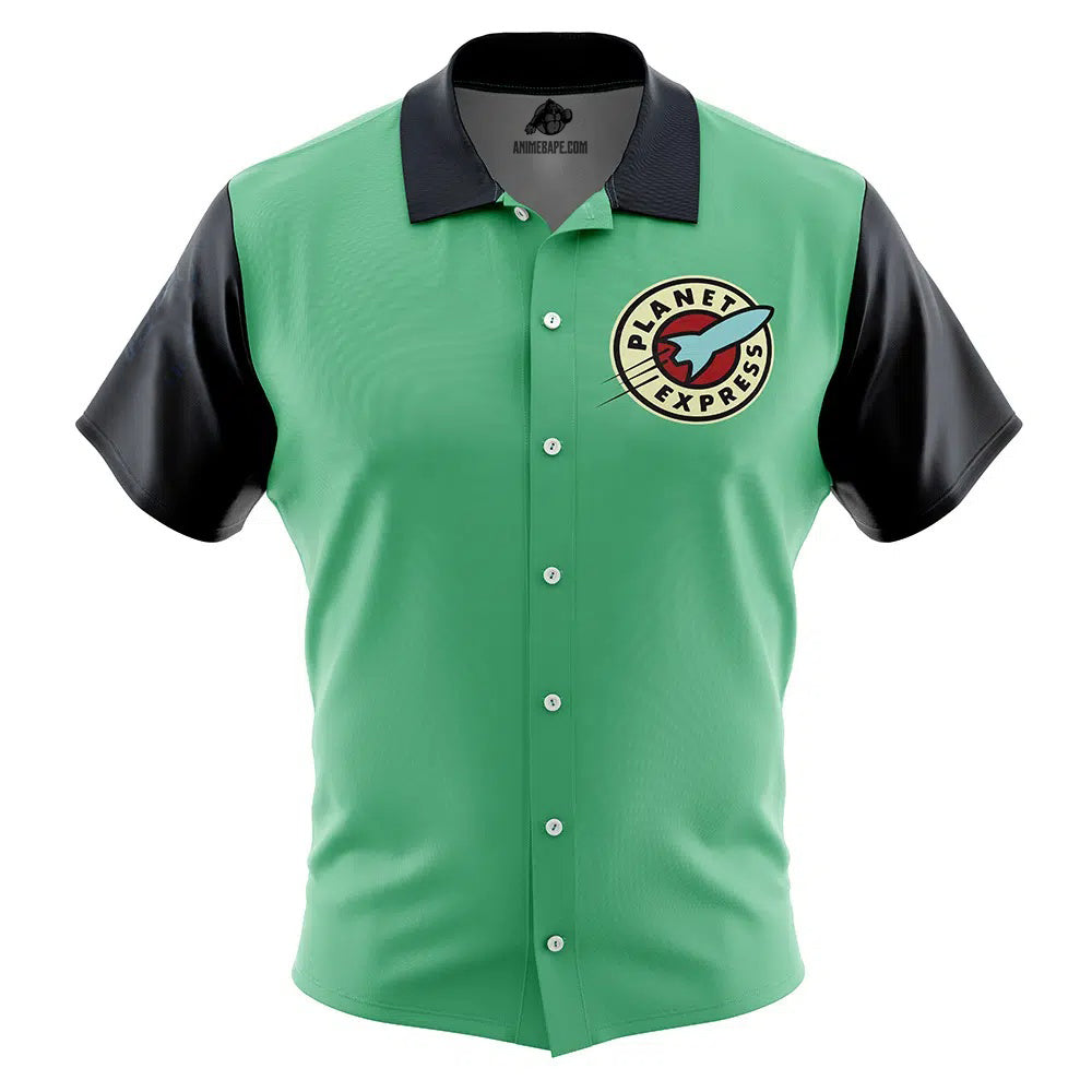 Planet Express Futurama Button Up Hawaiian Shirt