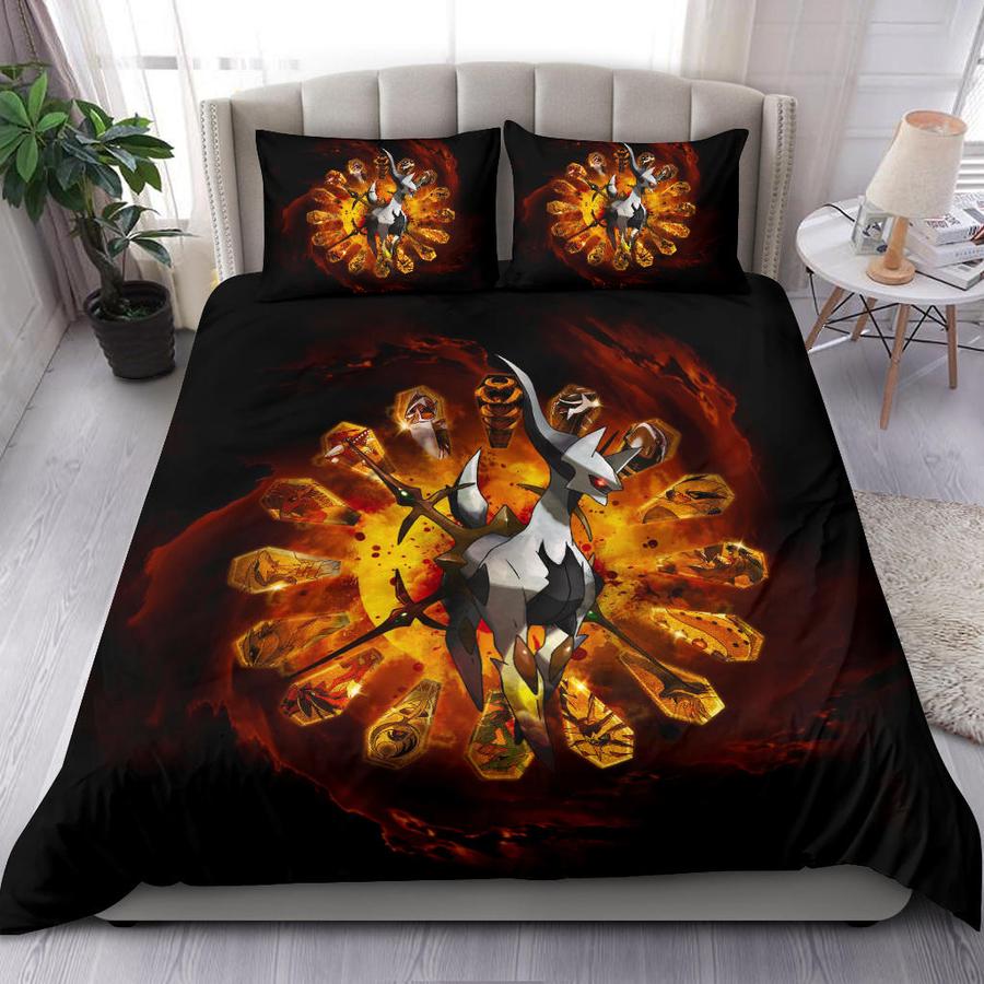 Pokemon Legends Arceus Bedding Set Duvet Cover with 2 Pillowcases