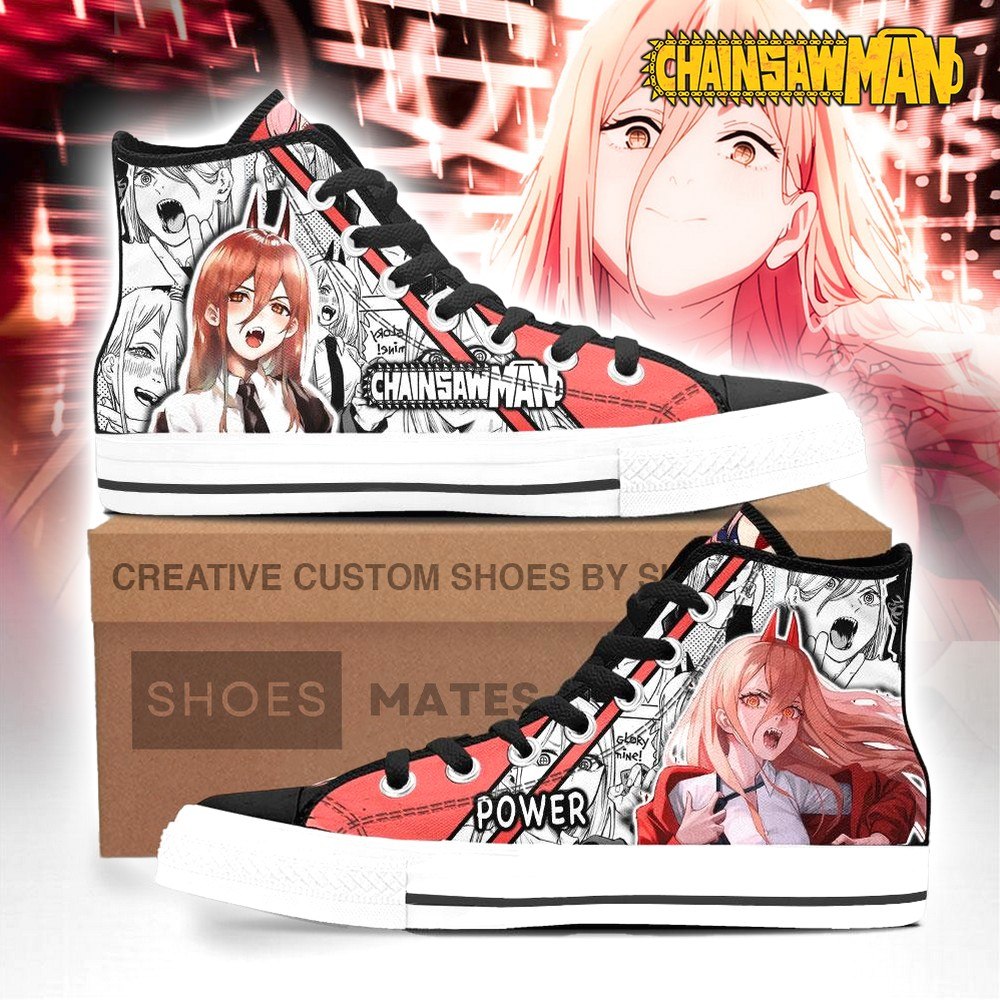 Power Chainsaw Man High Top Shoes