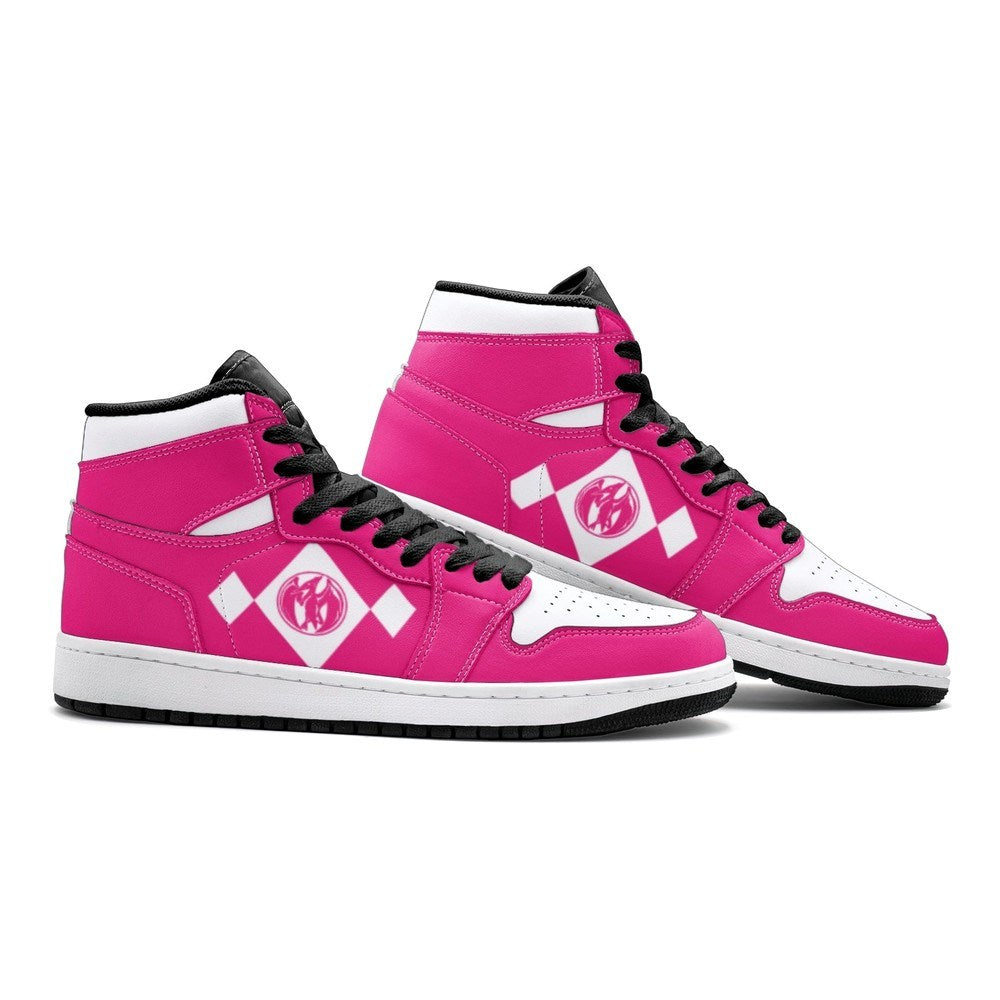 Power Rangers Pink J1 High Top Shoes