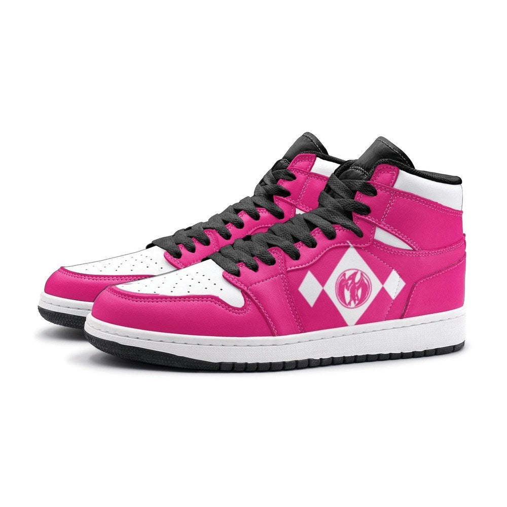 Power Rangers Pink J1 High Top Shoes