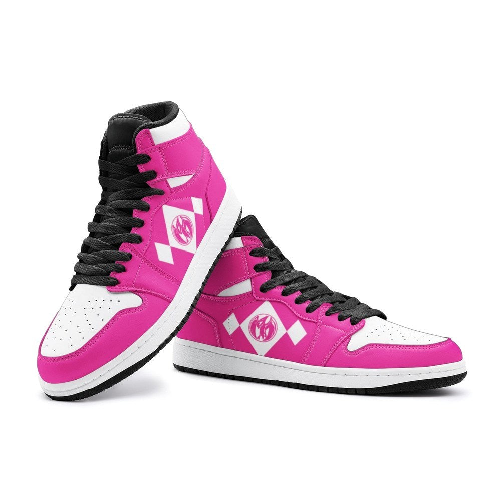 Power Rangers Pink J1 High Top Shoes