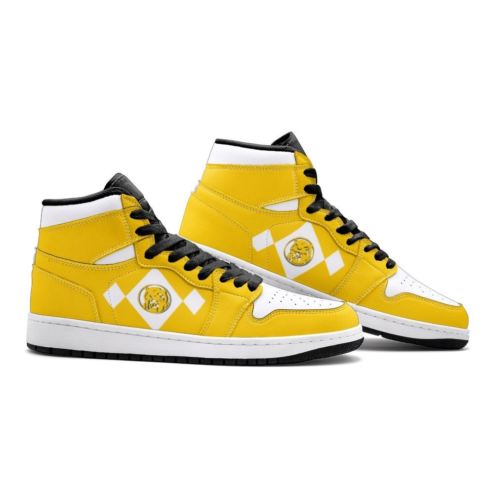 Power Rangers Yellow J1 High Top Shoes
