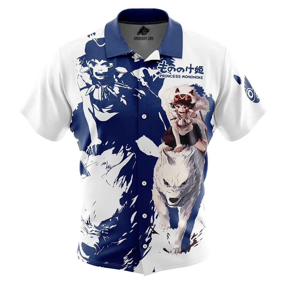 Princess Mononoke Button Up Hawaiian Shirt
