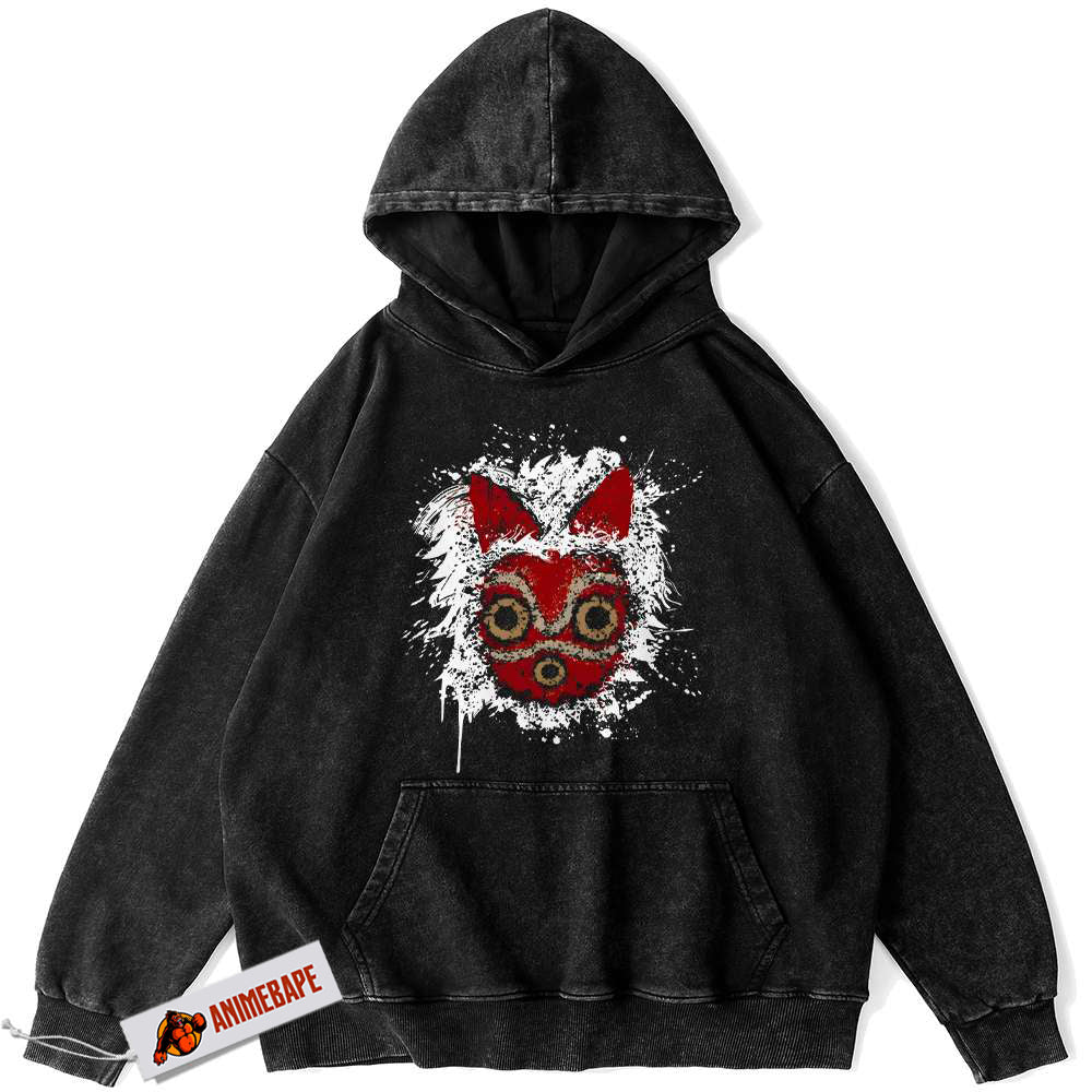 Princess Mononoke Anime Hoodie, Studio Ghibli Vintage Hoodie