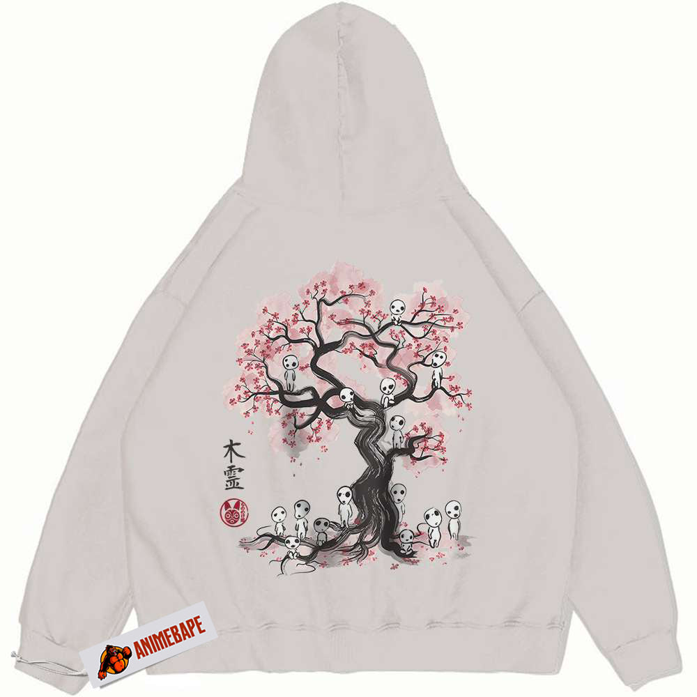 Princess Mononoke Anime Vintage Hoodie | Studio Ghibli Hoodie