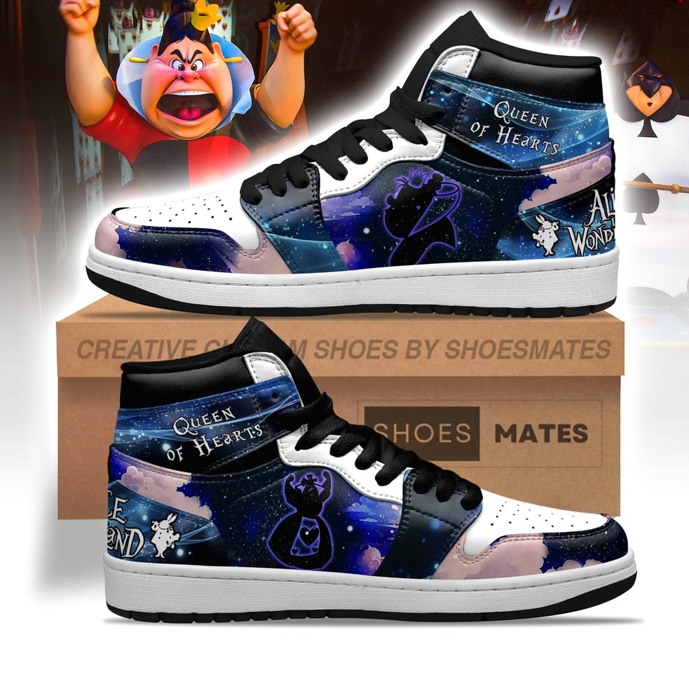 Queen of Hearts AJ1 High Top Shoes