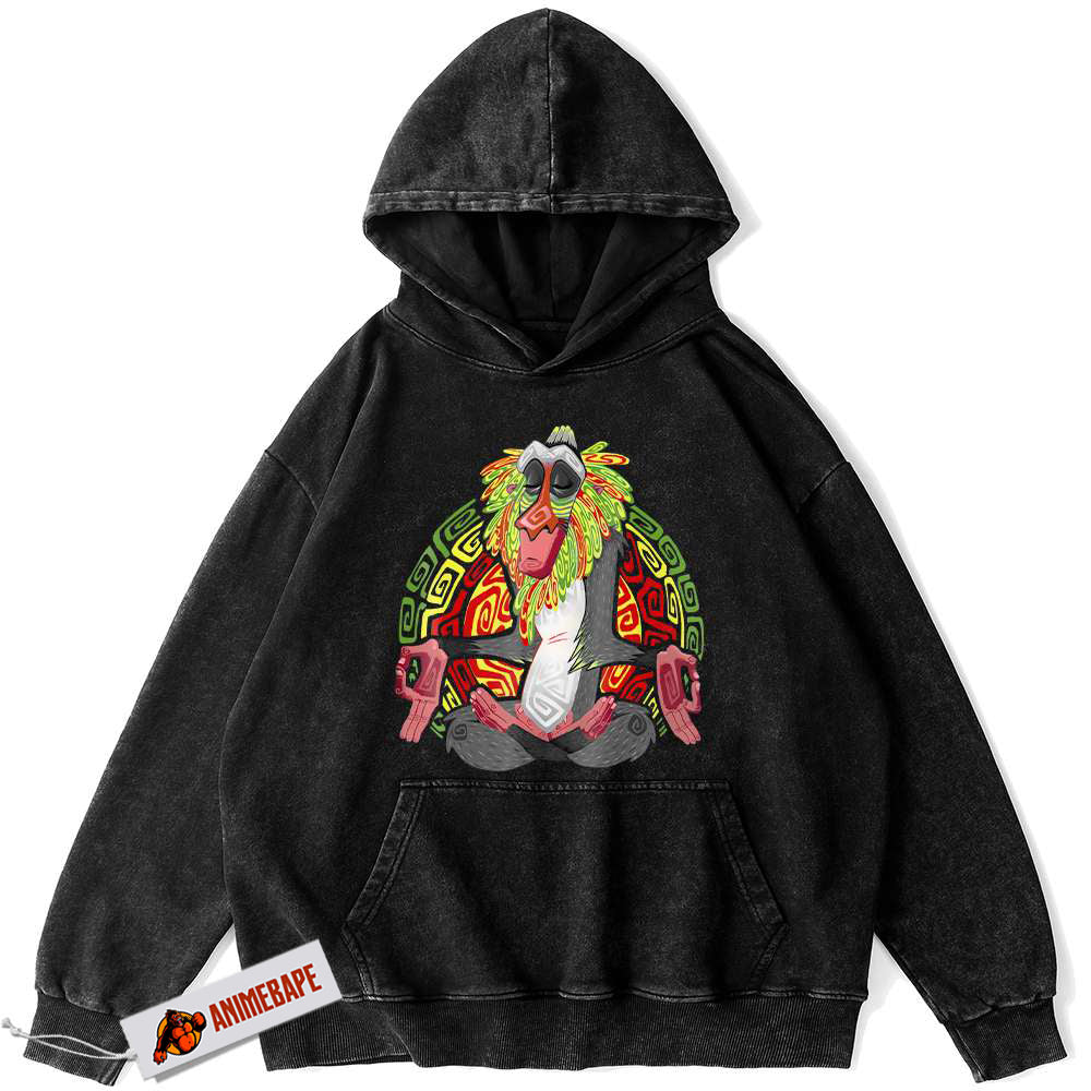 Lion King Vintage Rafiki Hoodie, Animated Style Hoodie
