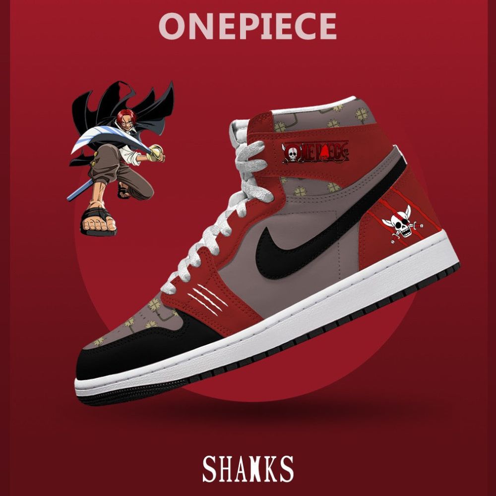 Red-Haired Shanks V.3 One Piece J1 High Top Shoes