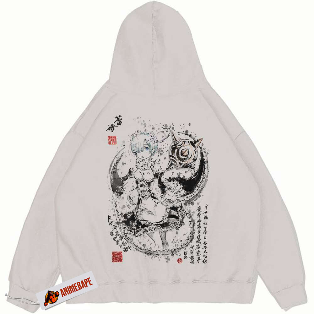ReZero Anime Vintage Hoodie for Fans - Unisex Hoodie