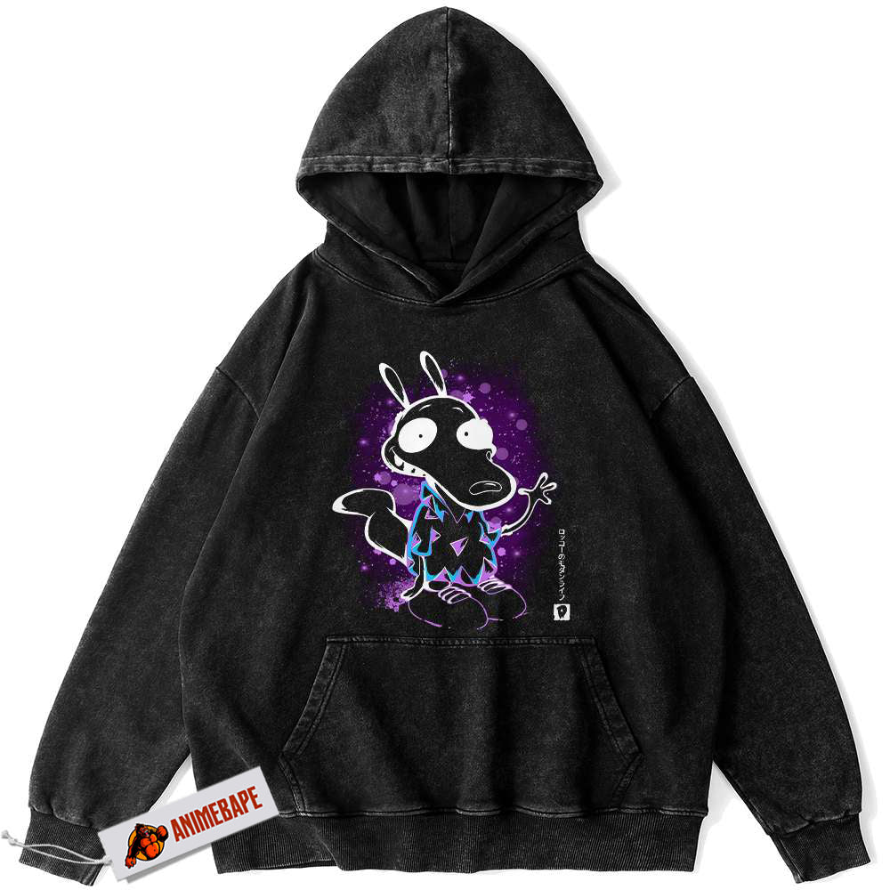 Rockos Modern Life Vintage Animated Hoodie for Unisex Adults