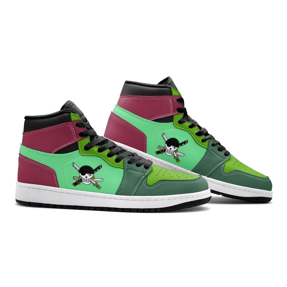 Roronoa Zoro One Piece Air Jordan 1 High Top Shoes