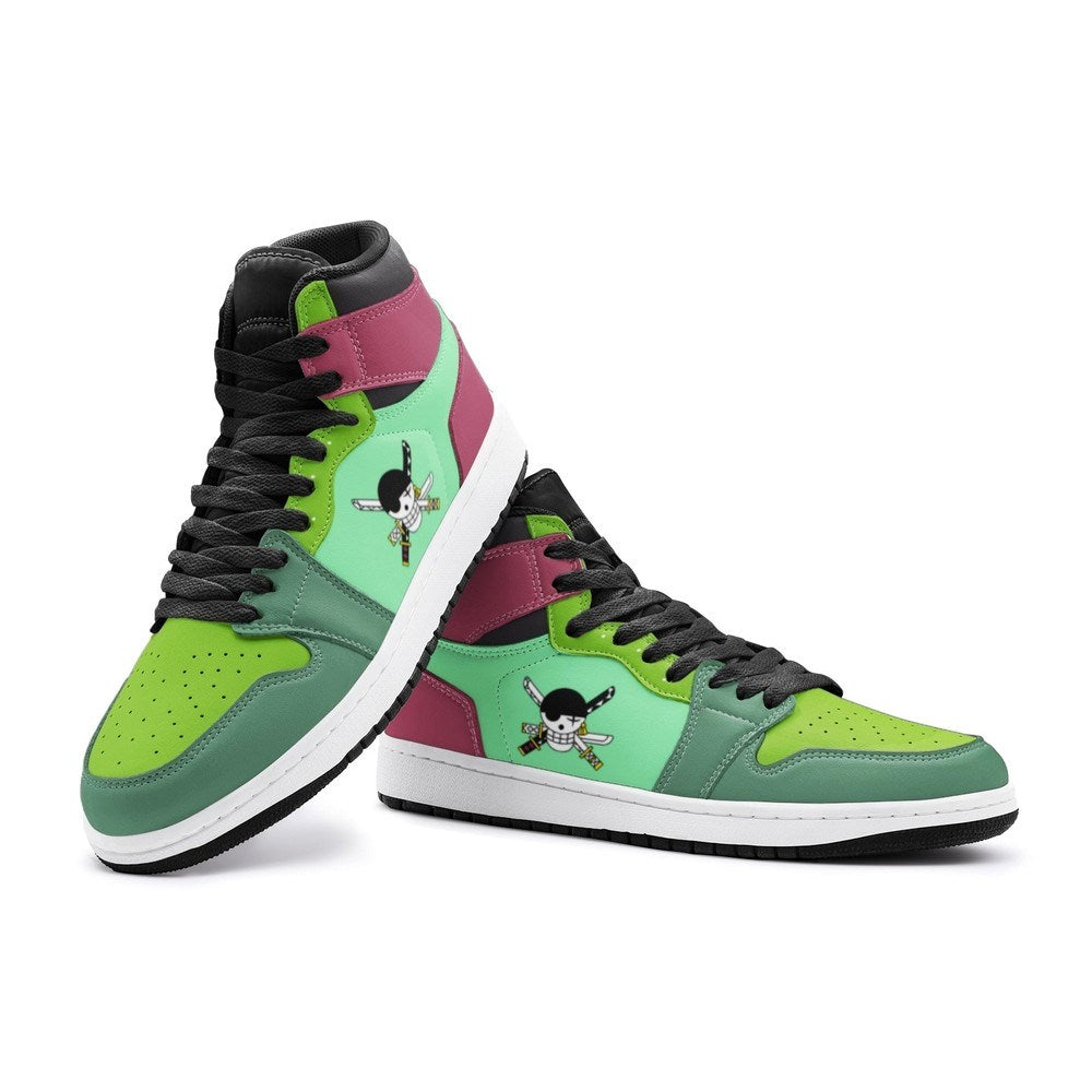 Roronoa Zoro One Piece Air Jordan 1 High Top Shoes
