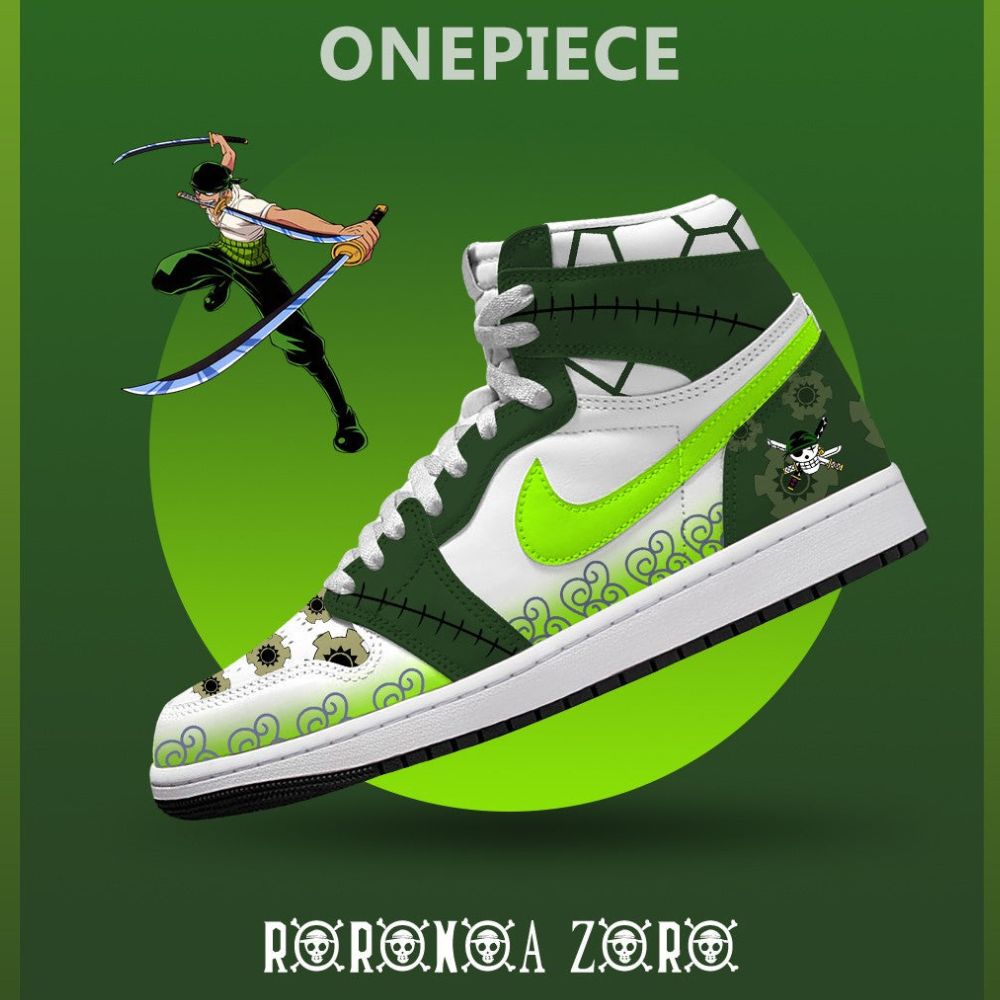 Roronoa Zoro V.3 One Piece J1 High Top Shoes