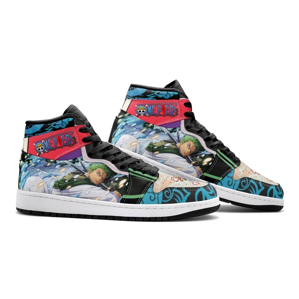Roronoa Zoro Wano One Piece Air Jordan 1 High Top Shoes