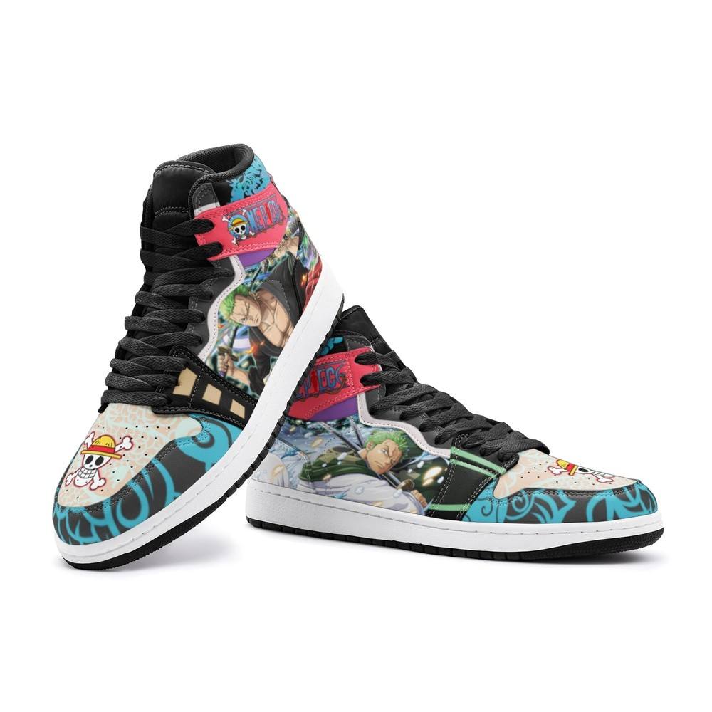 Roronoa Zoro Wano One Piece Air Jordan 1 High Top Shoes