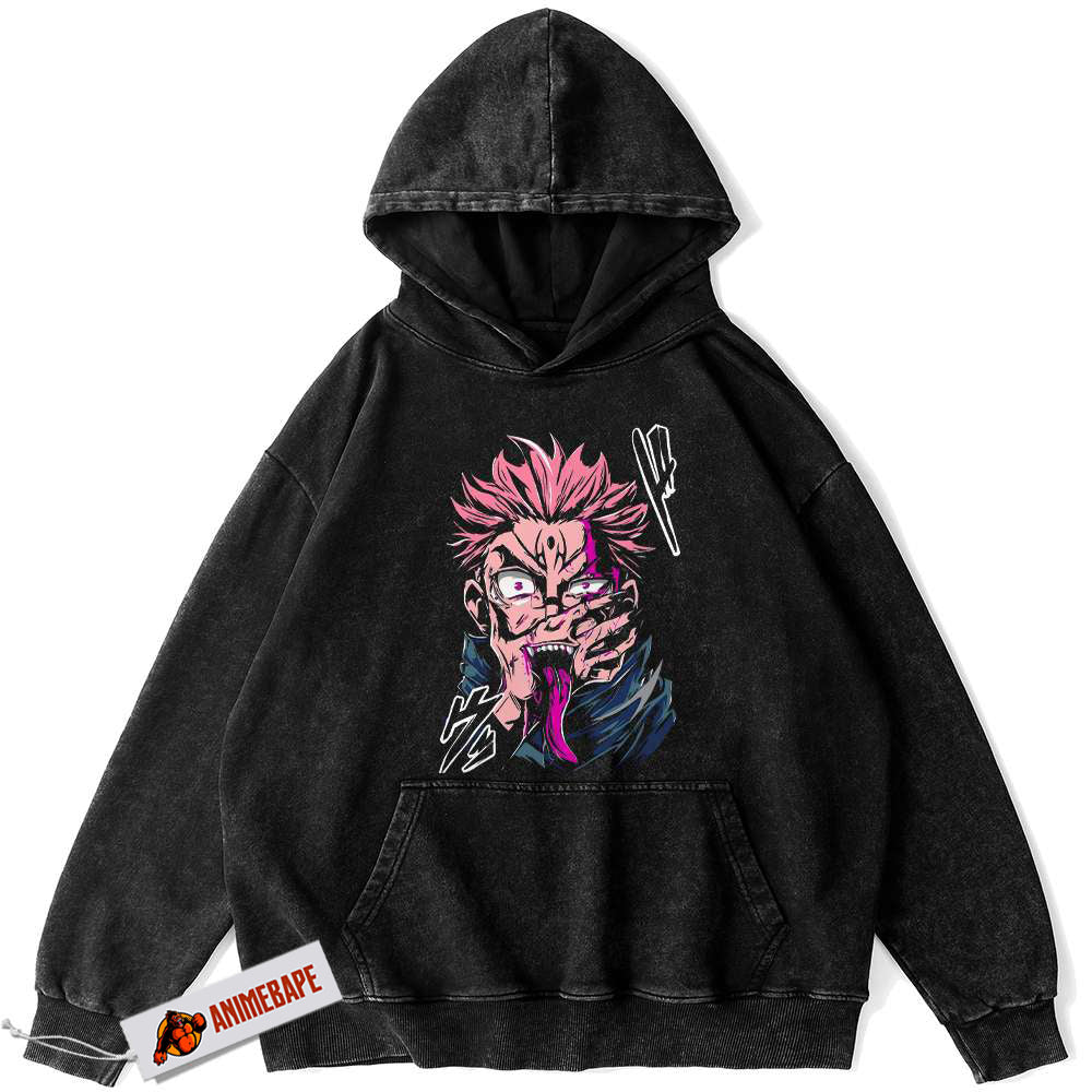 Ryomen Sukuna Jujutsu Kaisen Vintage Anime Hoodie for Fans
