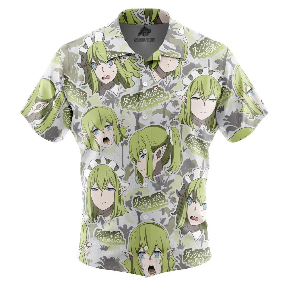 Ryuu Lion DanMachi Button Up Hawaiian Shirt