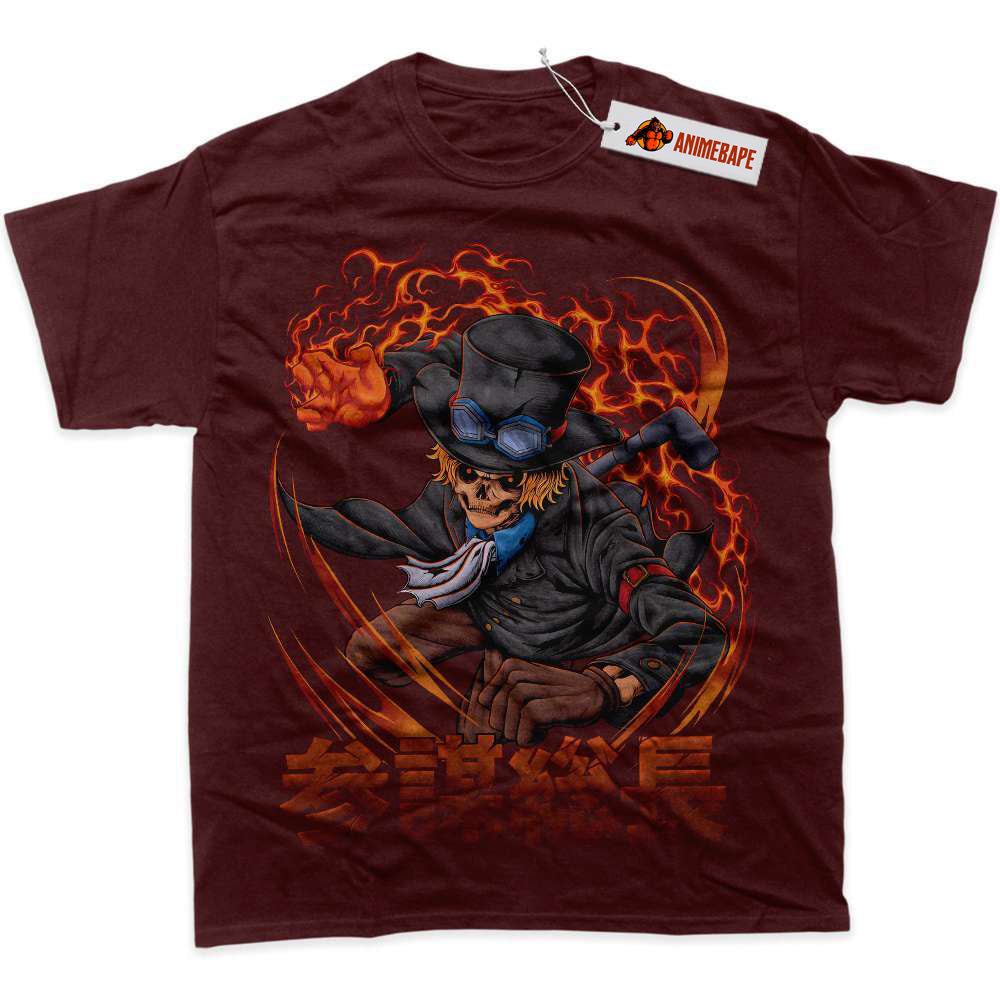 Anime Graphic T-Shirt, Sabo One Piece Shirt for Fans