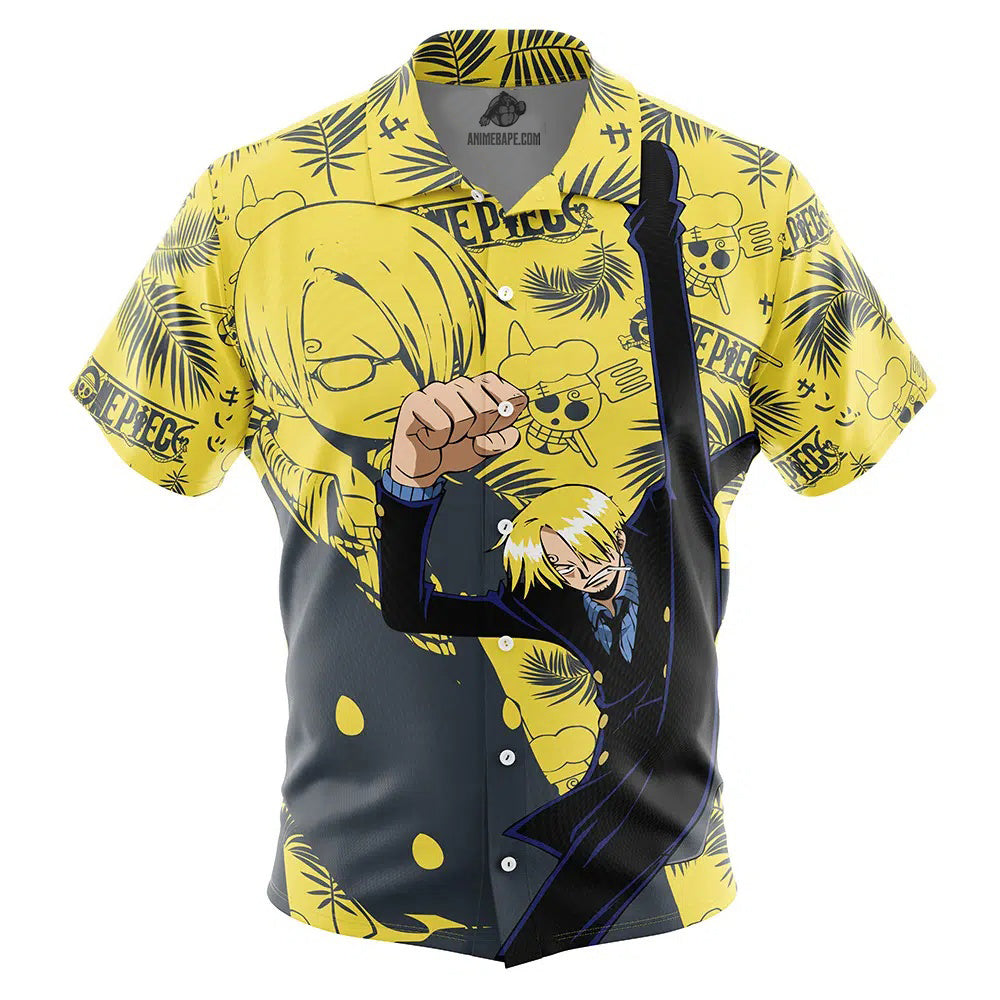 Sanji Aloha One Piece Button Up Hawaiian Shirt