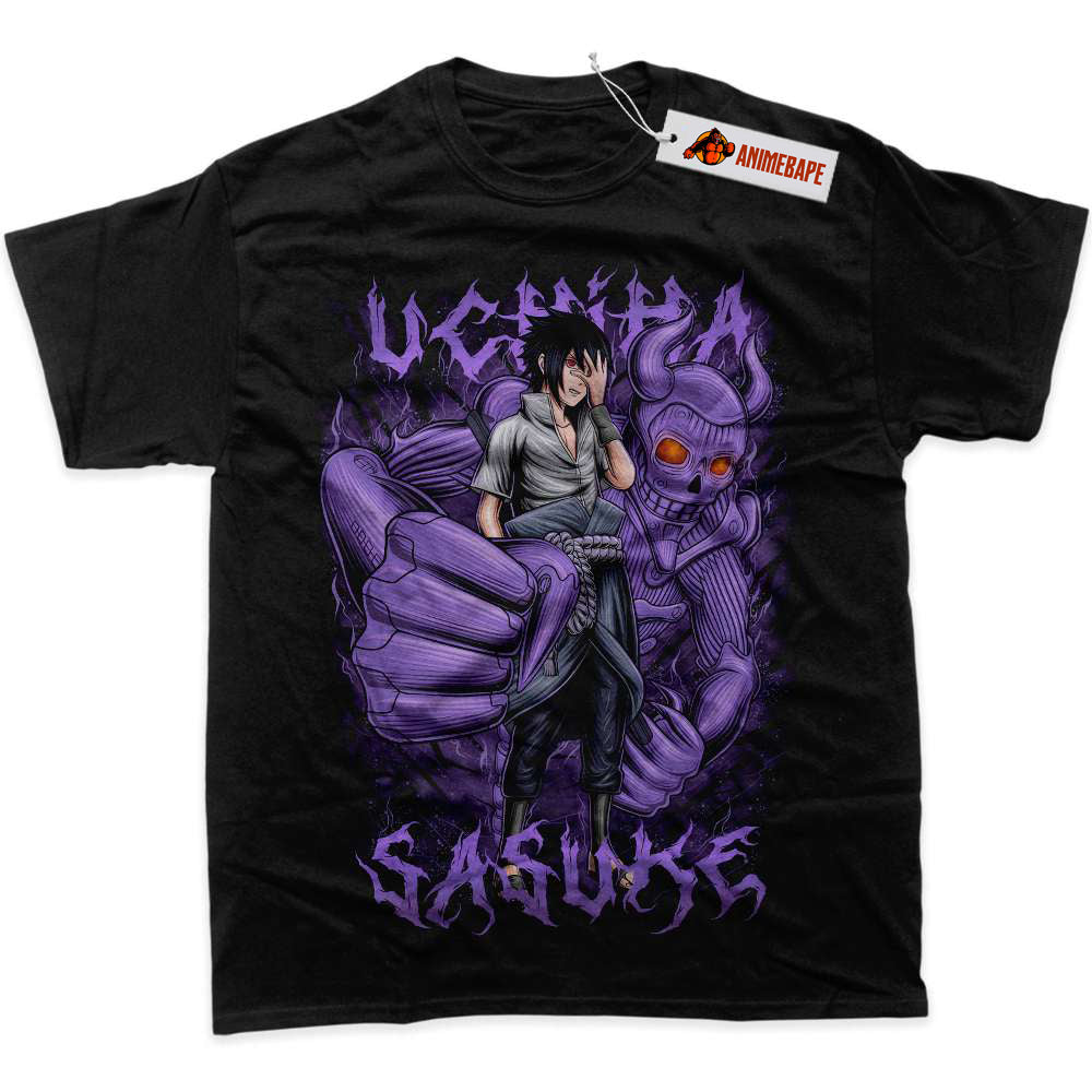 Sasuke Uchiha Naruto Graphic T-Shirt, Anime Shirt for Fans
