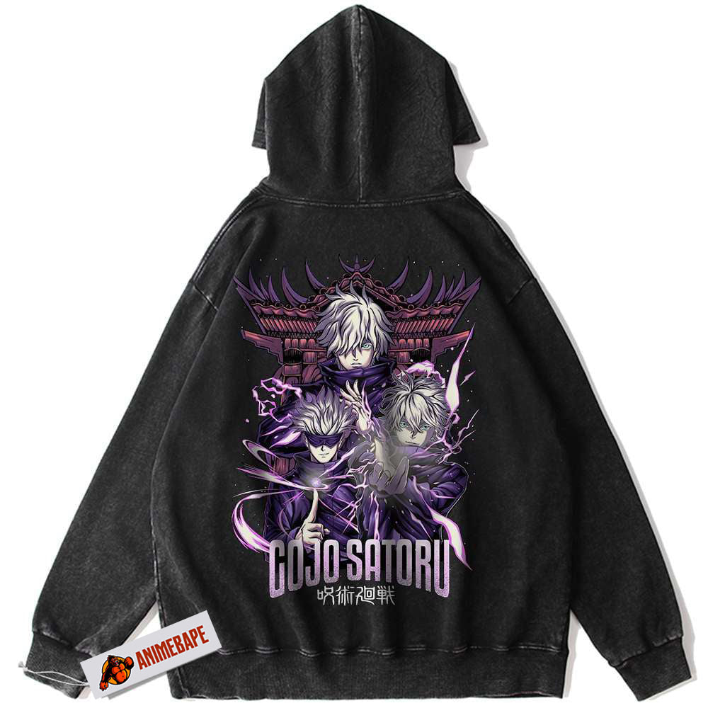 Satoru Gojo Anime Hoodie Vintage Style Jujutsu Kaisen Hoodie