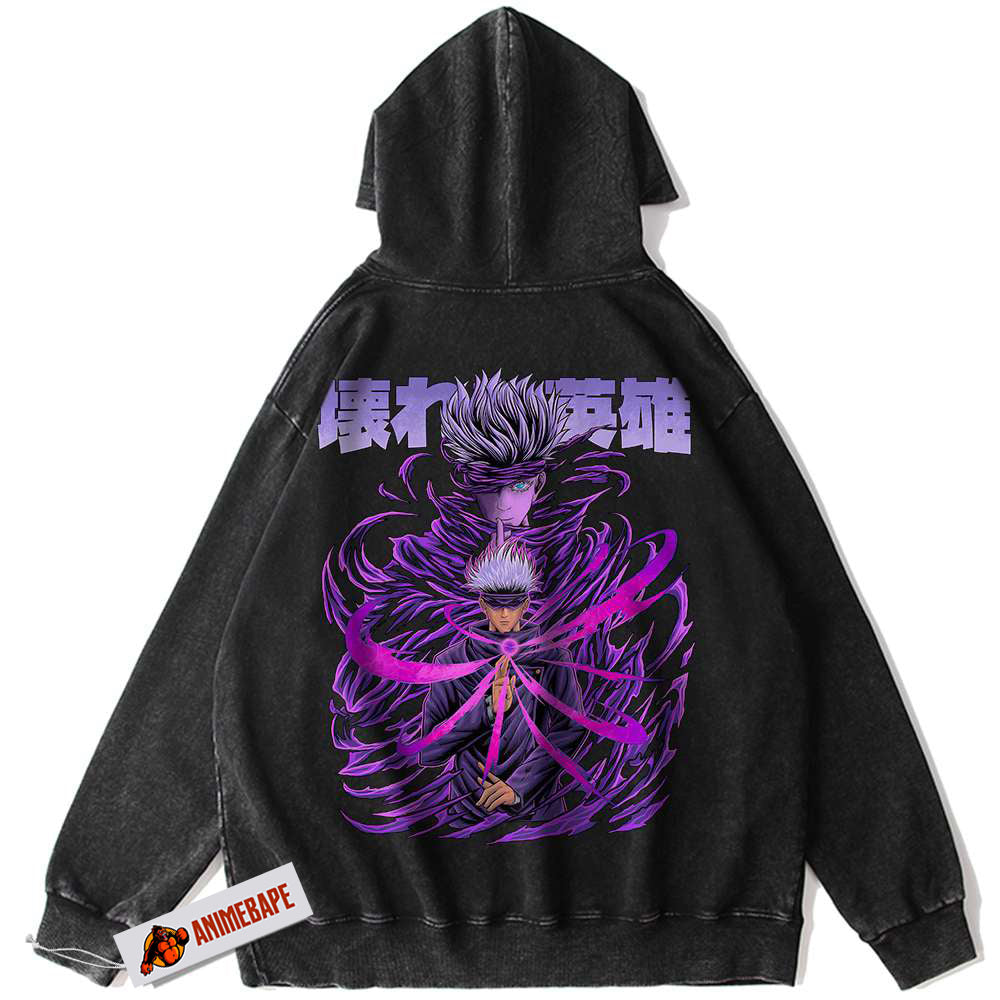 Satoru Gojo Jujutsu Kaisen Vintage Hoodie for Anime Fans
