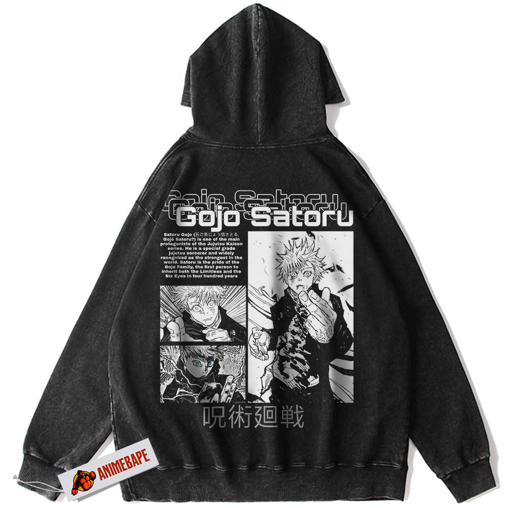 Jujutsu Kaisen Satoru Gojo Vintage Anime Hoodie for Fans