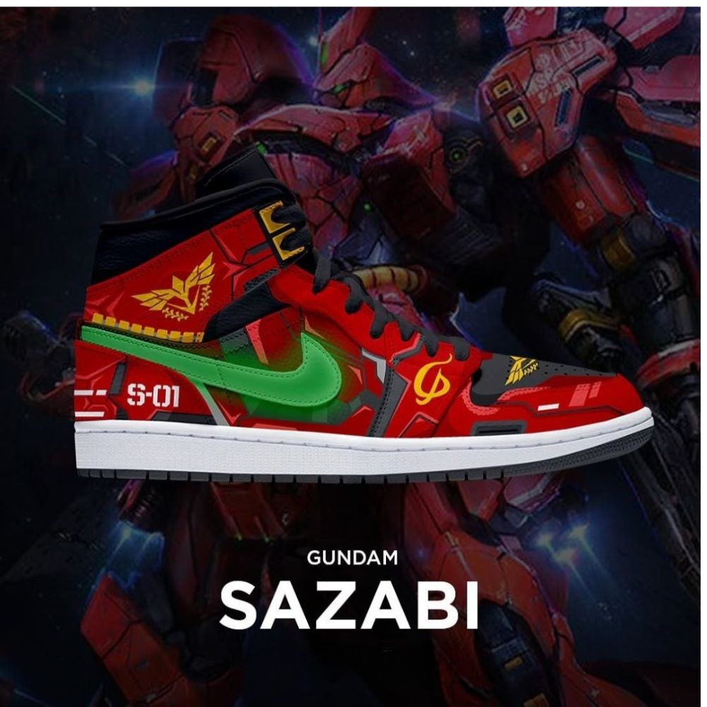 Sazabi Gundam High Top Shoes