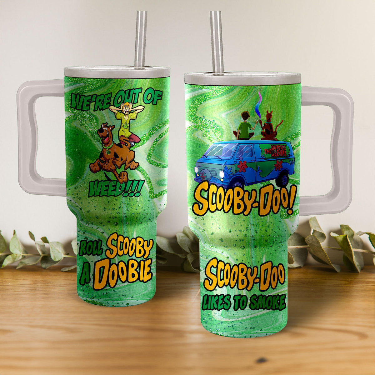 Scooby-Doo Roll Scooby A Doobie Large Tumbler