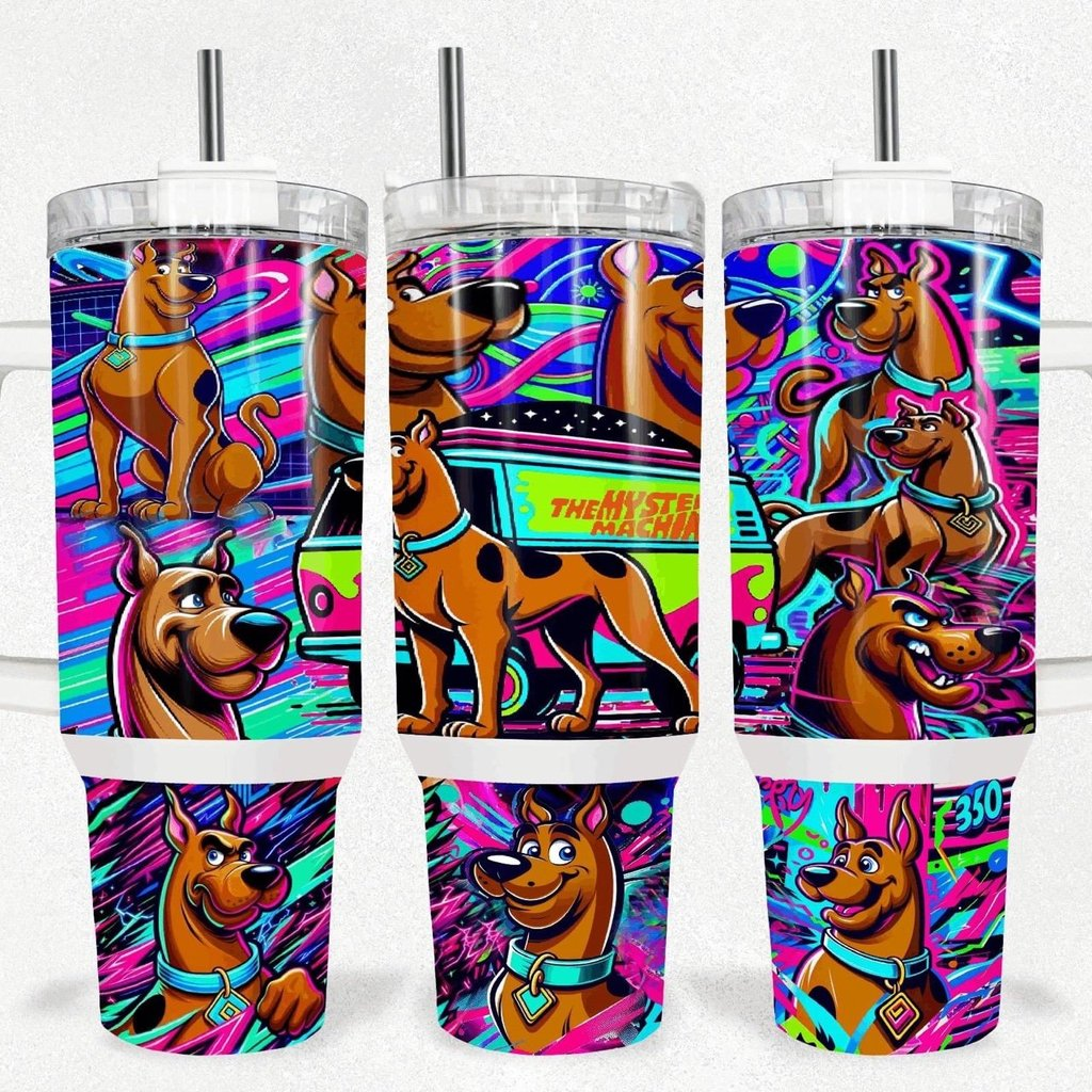 Scooby-Doo Face The Mistery Machine Van Large Tumbler