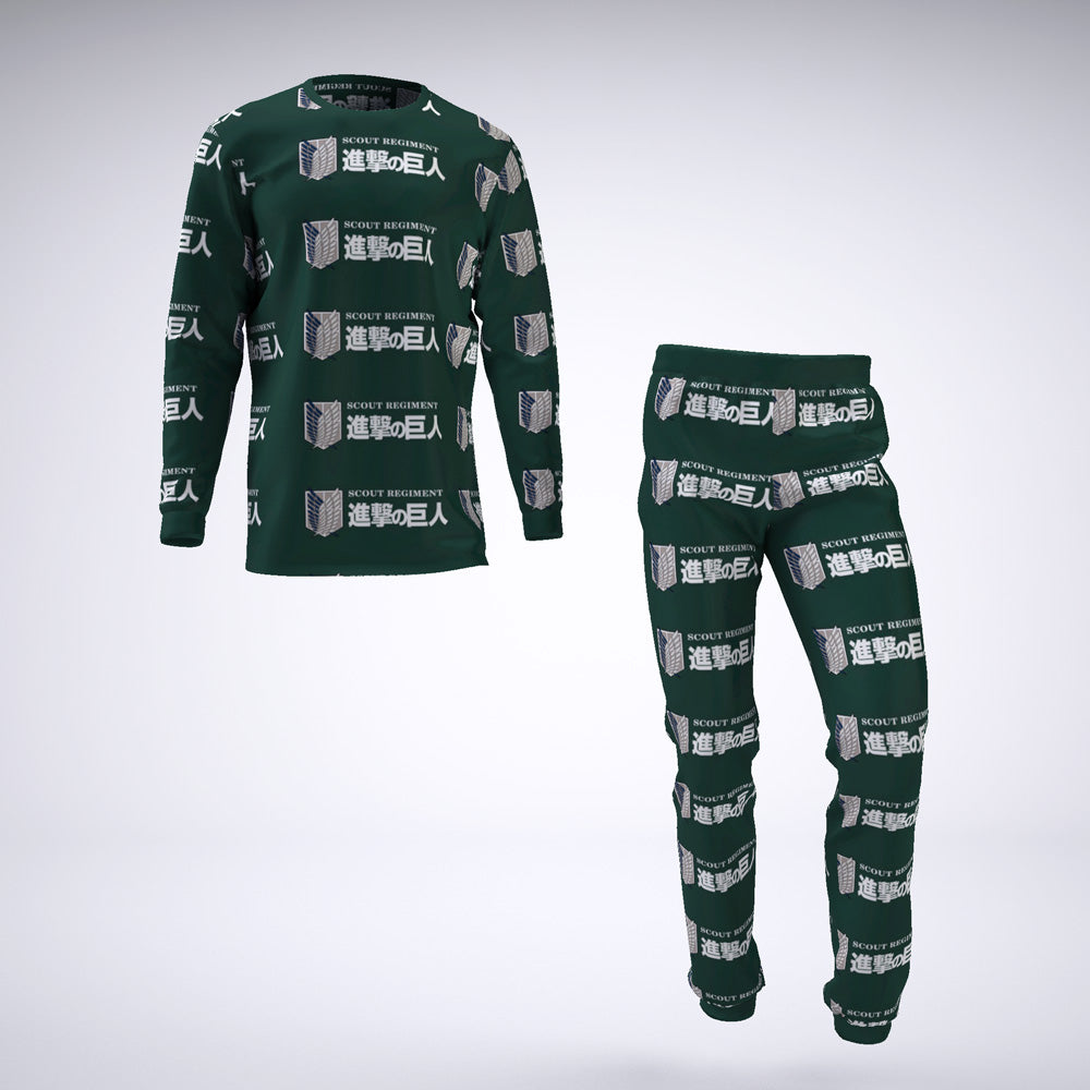 Scouting Regiment Attack on Titan Pajamas
