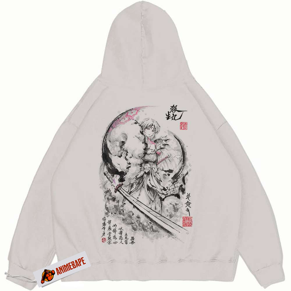 Inuyasha Sesshomaru Vintage Anime Hoodie for Fans Sesshomaru