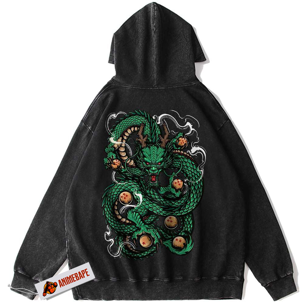 Dragon Ball Z Shenron Vintage Anime Hoodie for Fans