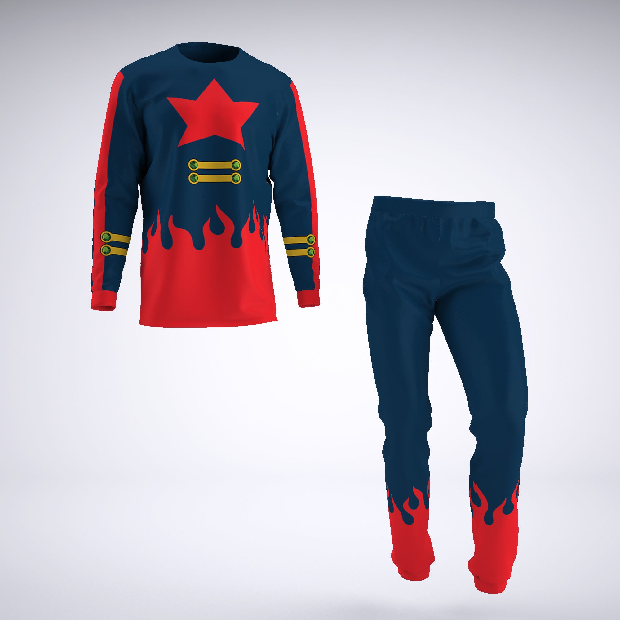 Simon Coat Gurren Lagann Pajamas