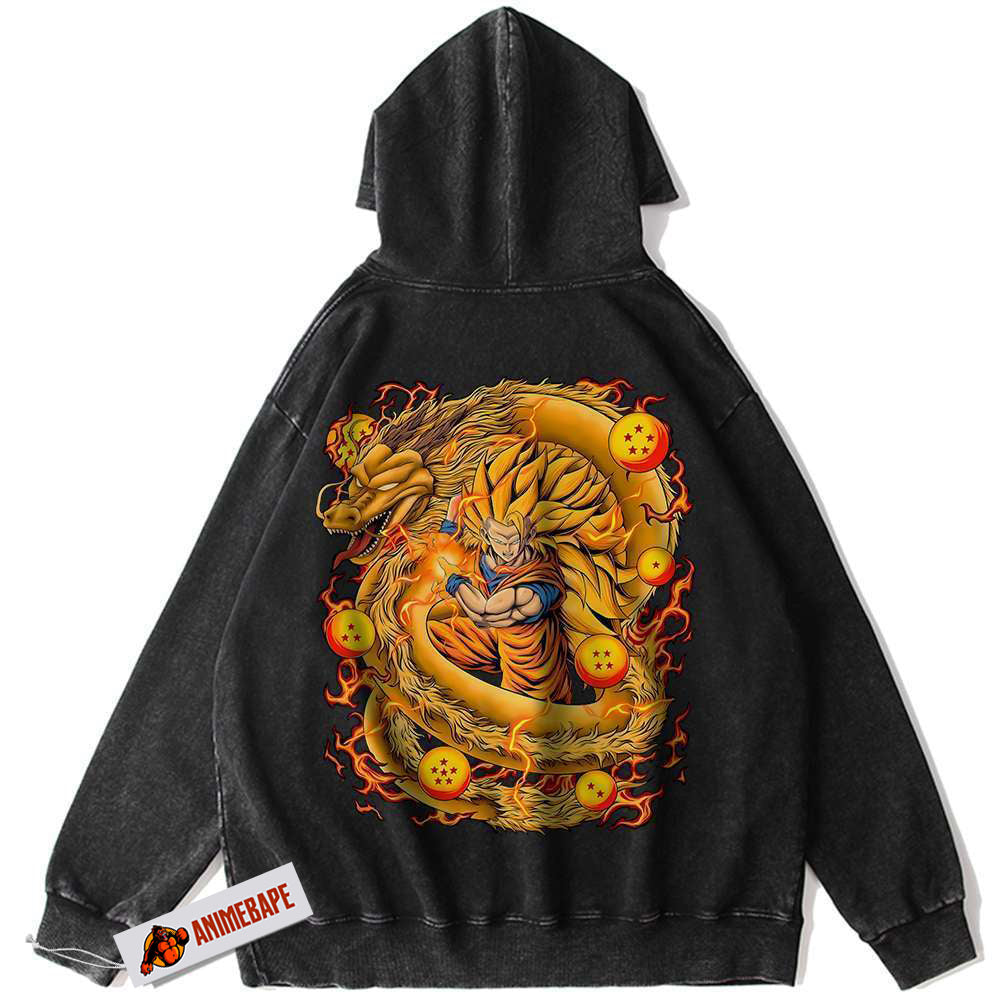 Dragon Ball Z Son Goku Vintage Hoodie, DBZ Anime Hoodie