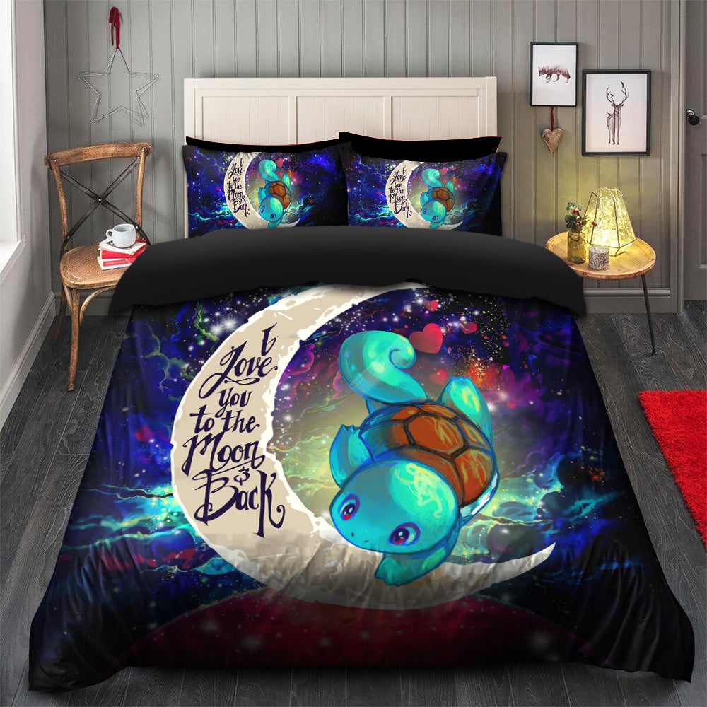 Squirtle Galaxy Bedding Set with Duvet Cover and 2 Pillowcases