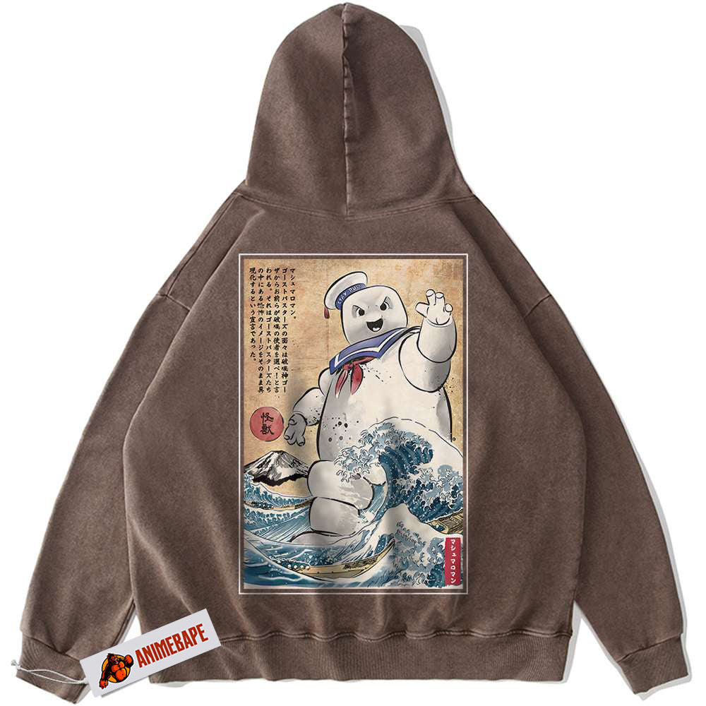 Ghostbusters Stay Puft Marshmallow Man Vintage Hoodie for Halloween