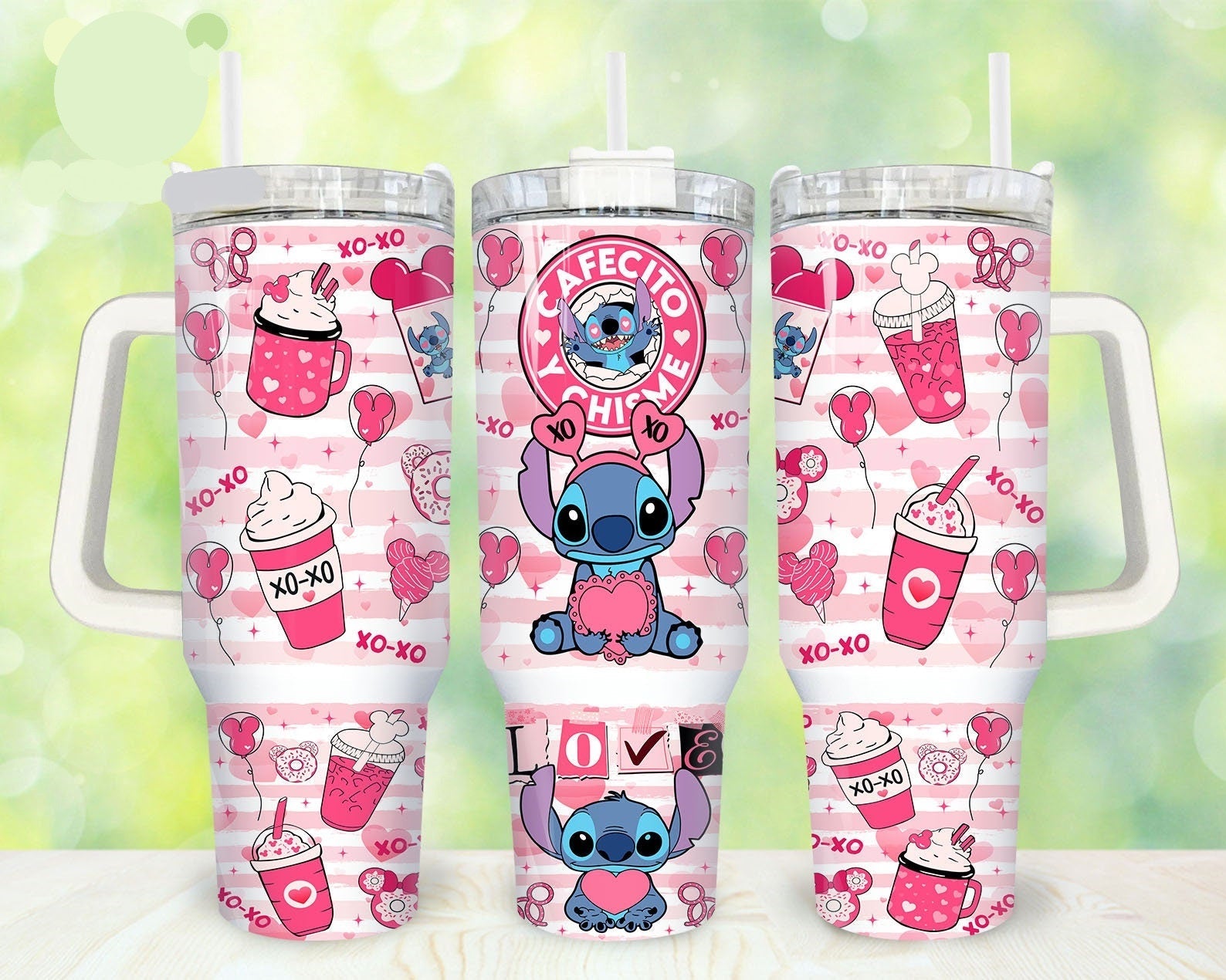 Stitch Disney Coffee Cups Large Tumbler