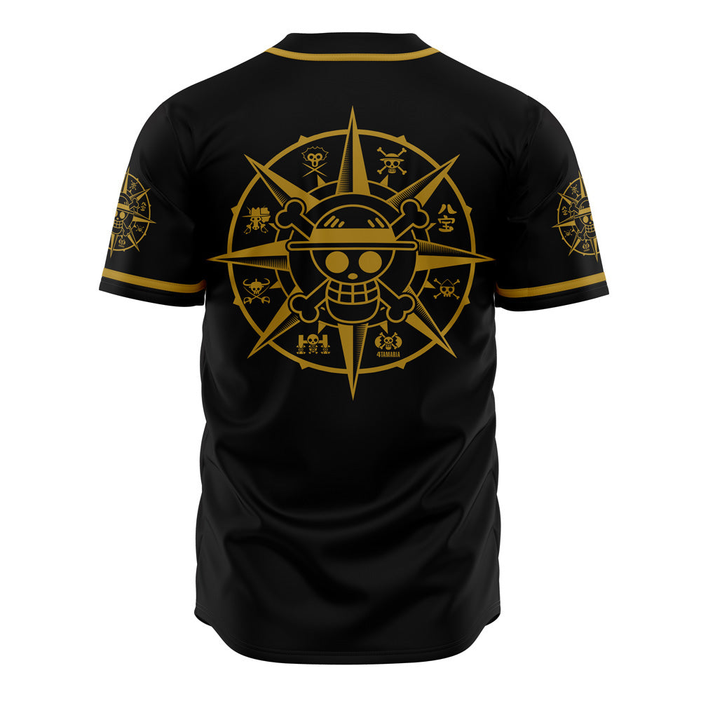 Straw Hat Grand Fleet One Piece Pirates Baseball Jersey