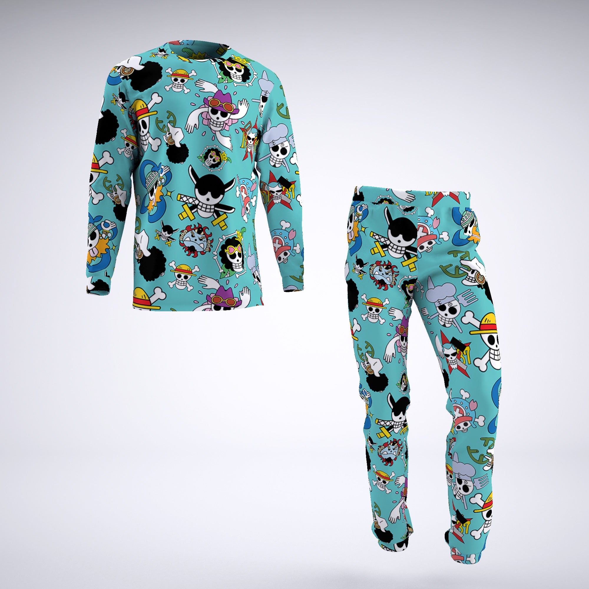 Strawhats Jolly Roger One Piece Pirates Pajamas