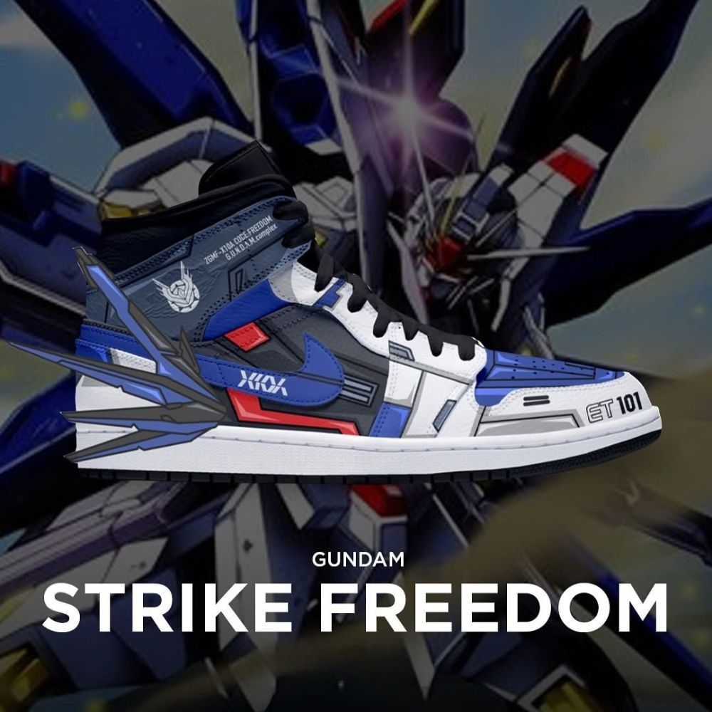 Strike Freedom Gundam High Top Shoes