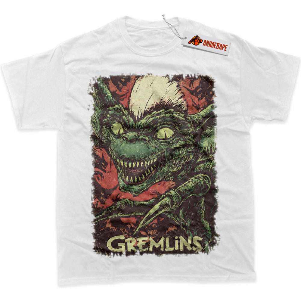 Gremlins Horror Halloween Stripe Graphic T-Shirt Stripe