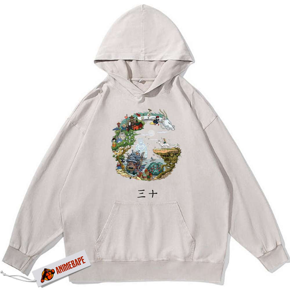 Vintage Anime Studio Ghibli Hoodie for Fans and Collectors
