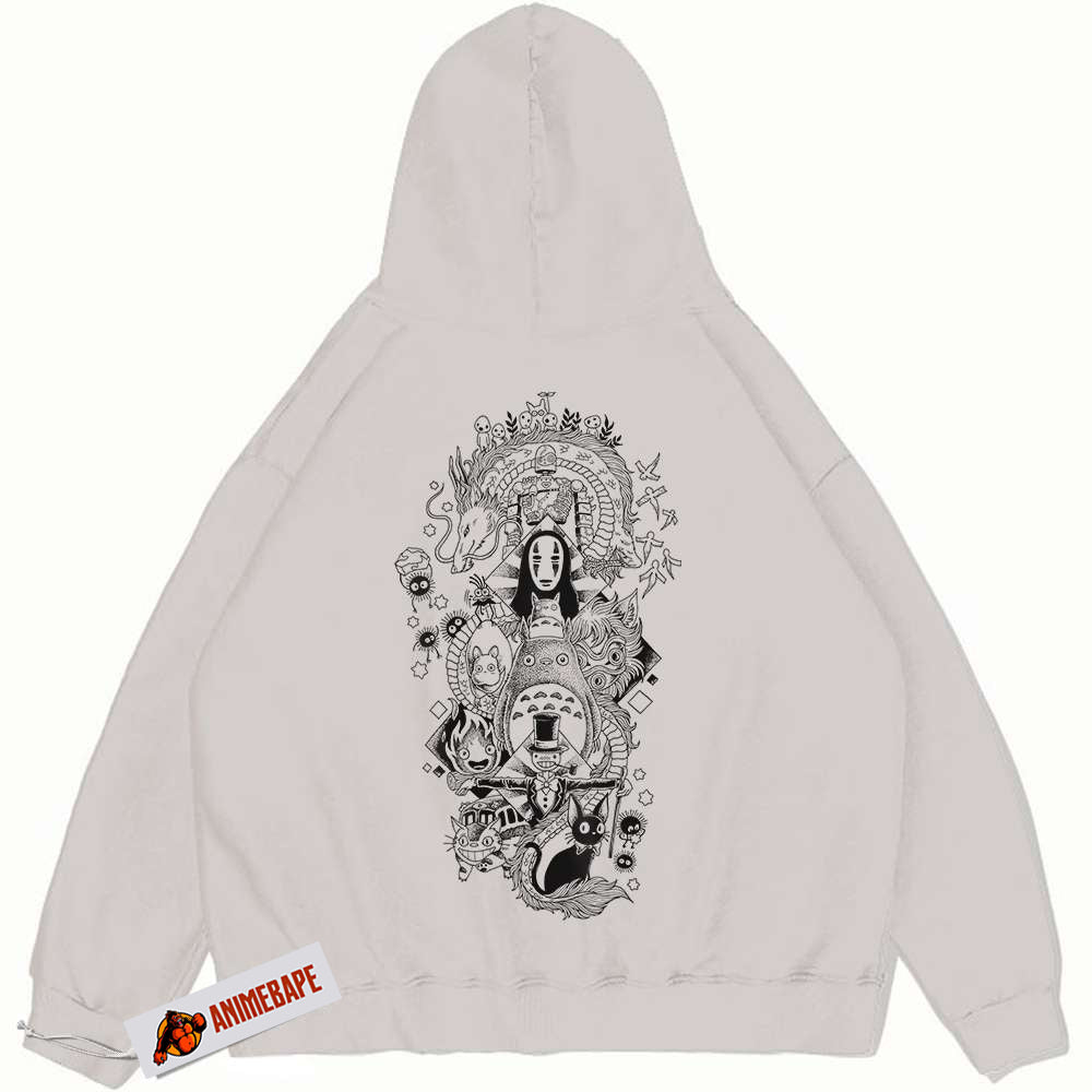 Vintage Studio Ghibli Anime Hoodie for Fans and Collectors