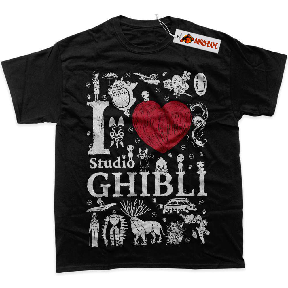 Studio Ghibli Anime Graphic T-Shirt for Fans and Collectors