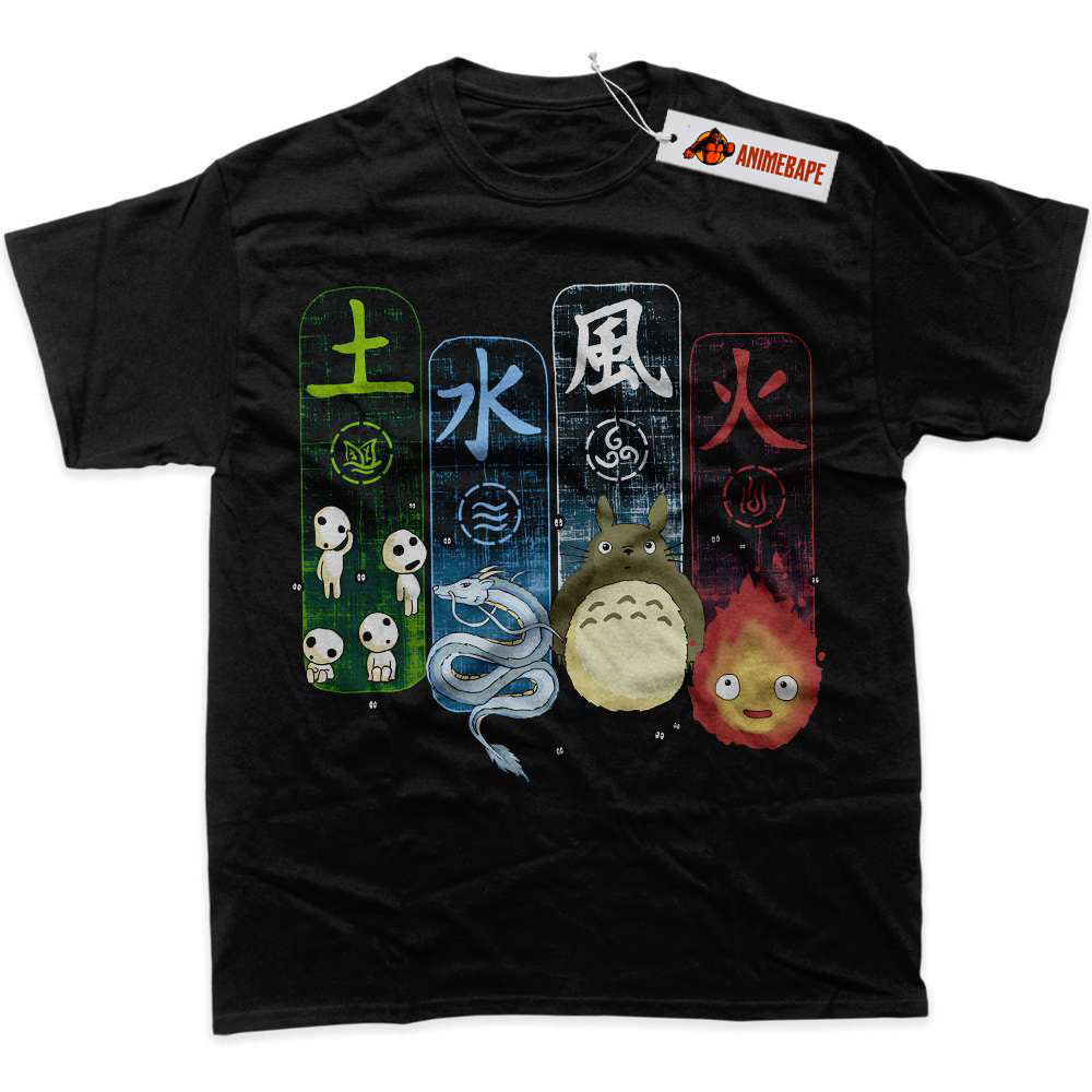 Studio Ghibli Anime Graphic T-Shirt for Fans and Collectors