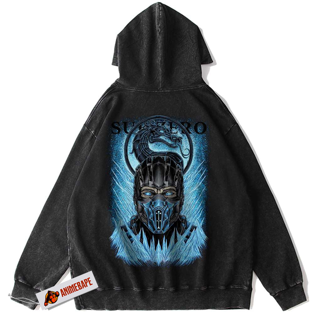 Mortal Kombat Vintage Sub Zero Hoodie for Gamers Sub