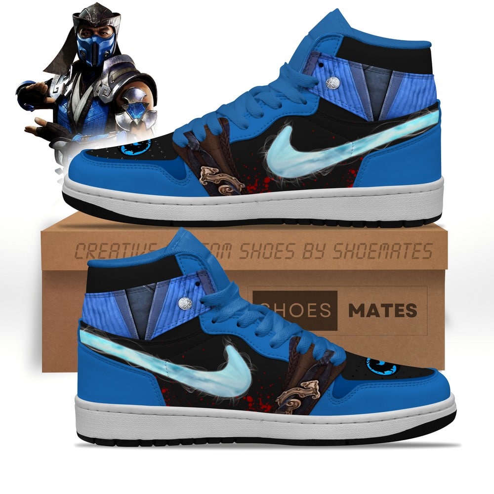 Sub-Zero Mortal Kombat Air Jordan 1 High Top Shoes